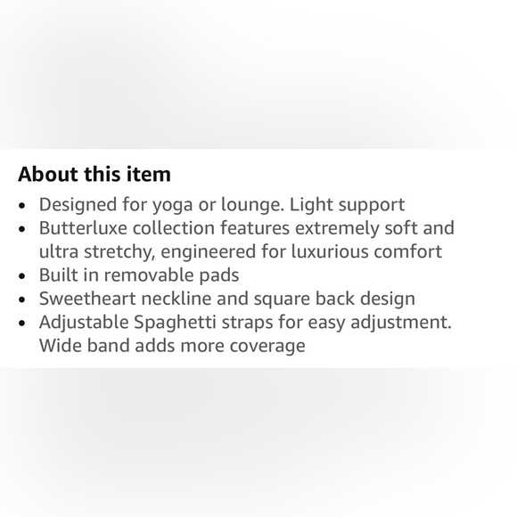 CRZ Yoga Butterluxe Sweetheart Longline Sports Bra Pitch Blue L/12 - Picture 6 of 7